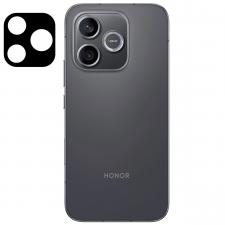 Folii protectie telefoane Honor, Set 2 folii sticla securizata camera foto Bizon Glass Lens compatibile cu Honor 600 Lite, Negru, lerato.ro