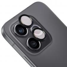 Folii protectie telefoane Honor, Folie sticla camera foto Bizon Glass Snap Lens compatibila cu Honor 600 Lite, Negru, lerato.ro