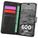 Husa flip cover Bizon Pocket compatibila cu Honor 600 Lite, Negru 3 - lerato.ro