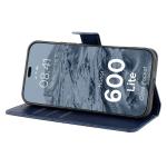 Husa flip cover Bizon Pocket compatibila cu Honor 600 Lite, Navy Blue 6 - lerato.ro