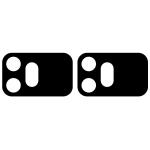 Set 2 folii sticla securizata camera foto Bizon Glass Lens compatibile cu Honor 600, Negru 4 - lerato.ro