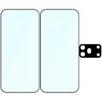 Set protectie 3in1 Bizon Glass Edge Pack, 2 folii sticla ecran + 1 folie sticla camera foto, compatibil cu Honor 600 Pro, Negru 7 - lerato.ro