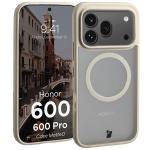 Carcasa Bizon MatteO cu MagSafe compatibila cu Honor 600 5G / 600 Pro 5G, Bej 3 - lerato.ro
