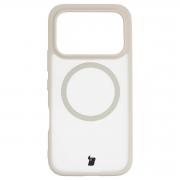Carcasa Bizon MatteO cu MagSafe compatibila cu Honor 600 5G / 600 Pro 5G, Bej