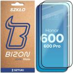 Set 2 folii sticla securizata Bizon Glass Edge Duo compatibile cu Honor 600 5G / 600 Pro 5G, Negru 2 - lerato.ro