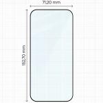 Set 2 folii sticla securizata Bizon Glass Edge Duo compatibile cu Honor 600 5G / 600 Pro 5G, Negru 3 - lerato.ro