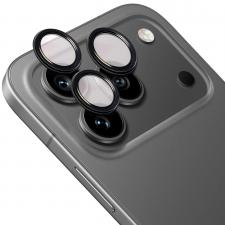 Folii protectie telefoane Honor, Folie sticla camera foto Bizon Glass Snap Lens compatibila cu Honor 600 Pro, Negru, lerato.ro