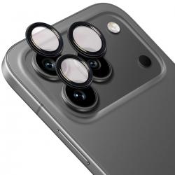 Folie sticla camera foto Bizon Glass Snap Lens compatibila cu Honor 600 Pro, Negru