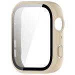 Carcasa cu protectie ecran din sticla securizata BizonMobile Adamo compatibila cu Huawei Watch Fit 5, Bej 4 - lerato.ro