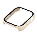 Carcasa cu protectie ecran din sticla securizata BizonMobile Adamo compatibila cu Huawei Watch Fit 5, Bej 7 - lerato.ro