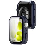 Carcasa cu protectie ecran din sticla securizata BizonMobile Adamo compatibila cu Huawei Watch Fit 5, Albastru 5 - lerato.ro
