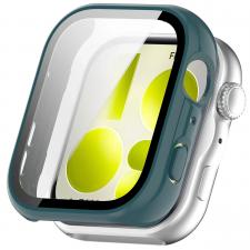 Accesorii Smartwatch, Carcasa cu protectie ecran din sticla securizata BizonMobile Adamo compatibila cu Huawei Watch Fit 5, Verde, lerato.ro
