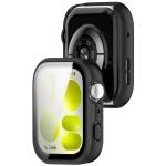 Carcasa cu protectie ecran din sticla securizata BizonMobile Adamo compatibila cu Huawei Watch Fit 5, Matte Black 5 - lerato.ro