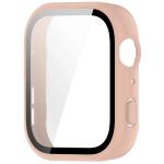 Carcasa cu protectie ecran din sticla securizata BizonMobile Adamo compatibila cu Huawei Watch Fit 5, Matte Pink 4 - lerato.ro