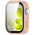 Carcasa cu protectie ecran din sticla securizata BizonMobile Adamo compatibila cu Huawei Watch Fit 5, Matte Pink 6 - lerato.ro