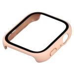 Carcasa cu protectie ecran din sticla securizata BizonMobile Adamo compatibila cu Huawei Watch Fit 5, Matte Pink 7 - lerato.ro