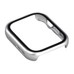 Carcasa cu protectie ecran din sticla securizata BizonMobile Adamo compatibila cu Huawei Watch Fit 5, Matte Silver 8 - lerato.ro