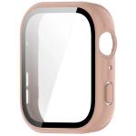 Carcasa cu protectie ecran din sticla securizata BizonMobile Adamo compatibila cu Huawei Watch Fit 5, Roz 4 - lerato.ro