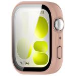 Carcasa cu protectie ecran din sticla securizata BizonMobile Adamo compatibila cu Huawei Watch Fit 5, Roz 6 - lerato.ro