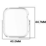 Carcasa cu protectie ecran BizonMobile Felipe compatibila cu Huawei Watch Fit 5, Transparent 3 - lerato.ro