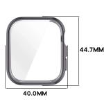 Carcasa cu protectie ecran BizonMobile Felipe compatibila cu Huawei Watch Fit 5, Gri 3 - lerato.ro