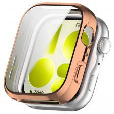 Accesorii Smartwatch, Carcasa cu protectie ecran BizonMobile Felipe compatibila cu Huawei Watch Fit 5, Rose Gold, lerato.ro