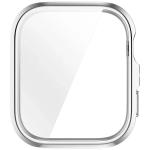 Carcasa cu protectie ecran BizonMobile Felipe compatibila cu Huawei Watch Fit 5, Silver 7 - lerato.ro