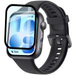 Folie sticla hibrid Bizon Watch Edge Hybrid compatibile cu Huawei Watch Fit 5, Negru 4 - lerato.ro