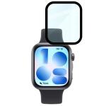 Folie sticla hibrid Bizon Watch Edge Hybrid compatibile cu Huawei Watch Fit 5, Negru 6 - lerato.ro