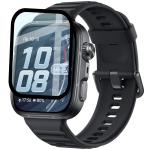 Folie sticla hibrid Bizon Watch Edge Hybrid compatibile cu Huawei Watch Fit 5 Pro, Negru 4 - lerato.ro