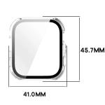 Carcasa cu protectie ecran BizonMobile Adamo compatibila cu Huawei Watch Fit 5, Transparent 3 - lerato.ro