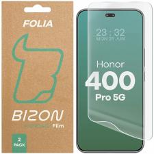 Folii protectie Honor 400 Pro, Set 2 folii protectie Bizon Glass Hydrogel compatibile cu Honor 400 Pro, Transparent, lerato.ro