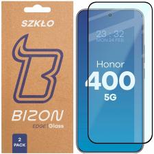 Folii protectie telefoane Honor, Set 2 folii sticla securizata Bizon Glass Edge Duo compatibile cu Honor 400, Negru, lerato.ro