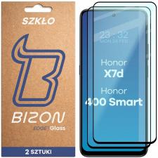 Folii protectie Honor 400 Smart, Set 2 folii sticla securizata Bizon Glass Edge Duo compatibile cu Honor 400 Smart, Negru, lerato.ro