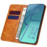 Husa flip cover Bizon Pocket compatibila cu Google Pixel 9 Pro XL, Maro 4 - lerato.ro