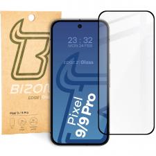 Folii protectie Google Pixel 9 / 9 Pro, Folie sticla securizata Bizon Glass Edge 2 compatibila cu Google Pixel 9 / 9 Pro, Negru, lerato.ro