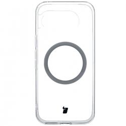 Carcasa Bizon CrystalO cu MagSafe compatibila cu Google Pixel 9a, Transparent