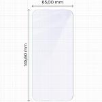 Folie sticla hibrid Bizon Glass Mule  compatibila cu Google Pixel 9a, Transparent 3 - lerato.ro