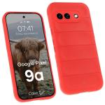 Carcasa Bizon Tur compatibila cu Google Pixel 9a, Rosu 3 - lerato.ro