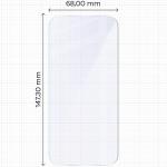 Set 2 folii sticla hibrid Bizon Hybrid Mule Duo compatibile cu Xiaomi 17, Transparent 3 - lerato.ro