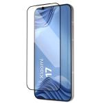 Set 2 folii sticla securizata Bizon Glass Aplikator Edge, Kit montare inclus, compatibile cu Xiaomi 17, Negru 4 - lerato.ro