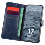 Husa flip cover Bizon Pocket compatibila cu Xiaomi 17 Ultra, Navy Blue 3 - lerato.ro