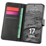 Husa flip cover Bizon Pocket compatibila cu Xiaomi 17 Ultra, Negru 3 - lerato.ro