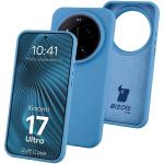 Carcasa Bizon Soft compatibila cu Xiaomi 17 Ultra, Albastru 3 - lerato.ro