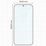 Set 2 folii sticla securizata Bizon Glass Aplikator Edge, Kit montare inclus, compatibile cu Xiaomi 17 Ultra, Negru 3 - lerato.ro