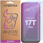 Set 2 folii sticla hibrid Bizon Hybrid Mule Duo compatibile cu Xiaomi 17T Pro, Transparent 2 - lerato.ro