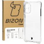 Carcasa Bizon Salpa compatibila cu Motorola Moto G55 5G, Transparent 3 - lerato.ro