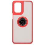 Carcasa Bizon Hybrid Ring compatibila cu Motorola Moto G55, Rosu 2 - lerato.ro