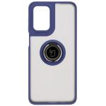Carcasa Bizon Hybrid Ring compatibila cu Motorola Moto G55, Albastru 2 - lerato.ro