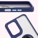Carcasa Bizon Hybrid Ring compatibila cu Motorola Moto G55, Albastru 4 - lerato.ro
